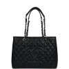 Pre-owned Chanel Grand Shopping Tote Bag Black Caviar Silver Hardware -Online Bag Store C TL 231114 1 01