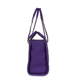 Chanel Small Deauville Shopping Bag Purple Canvas Gold Hardware 14 Chanel Small Deauville Shopping Bag Purple Canvas Gold Hardware -Online Bag Store C TL 231130 1 04
