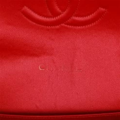 Vintage Chanel Small Flap Bag Red Satin Gold Hardware 18 Vintage Chanel Small Flap Bag Red Satin Gold Hardware -Online Bag Store C V 230321 10 08