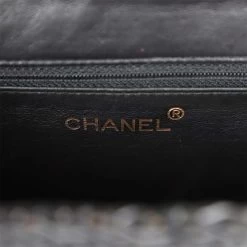 Vintage Chanel Wicker Picnic Basket Bag Black Gold Hardware -Online Bag Store C V 230321 3 09