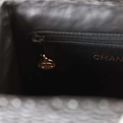 Vintage Chanel Wicker Picnic Basket Bag Black Gold Hardware -Online Bag Store C V 230321 3 10