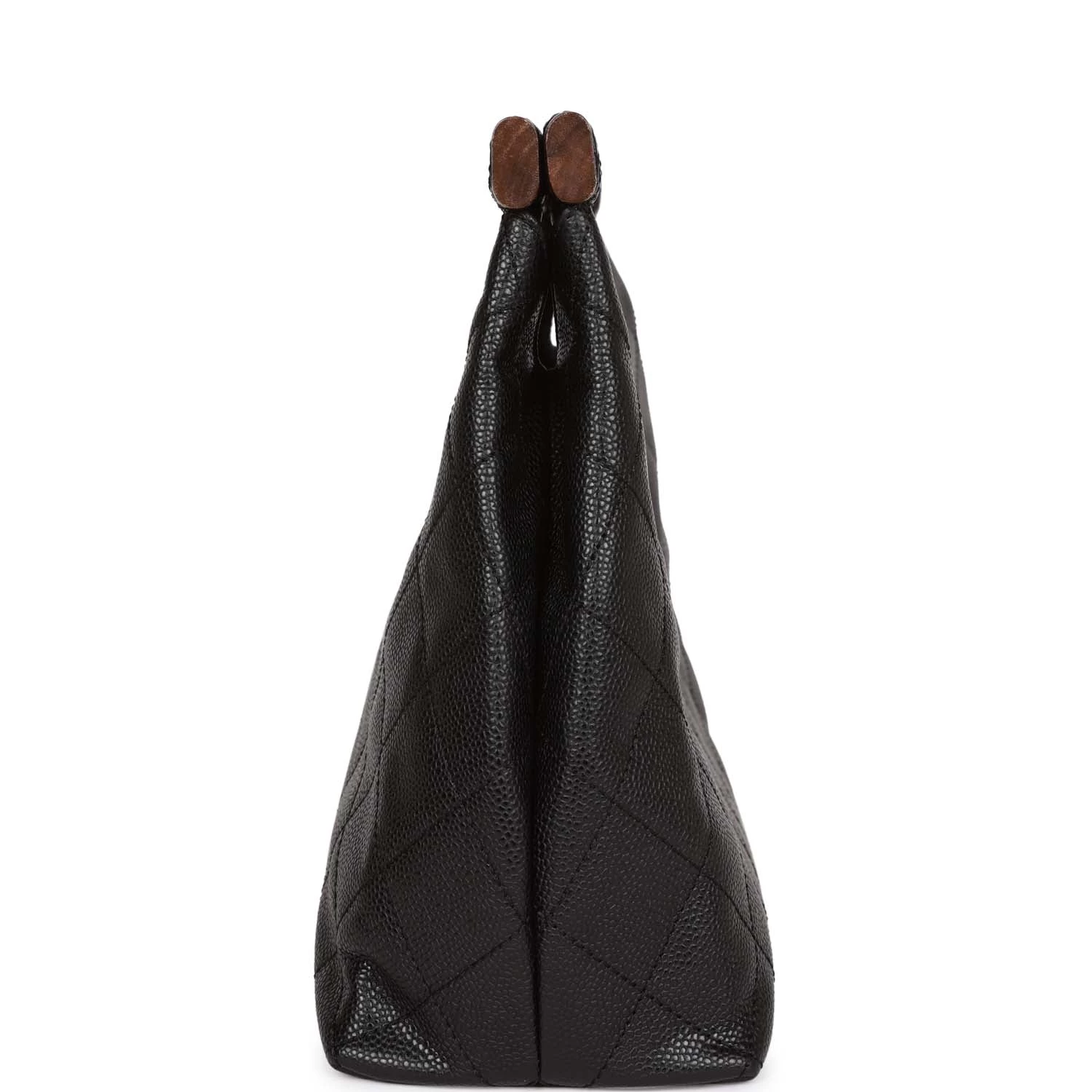 Vintage Chanel Wood Top Handle Bag Black Caviar Gold Hardware 5 Vintage Chanel Wood Top Handle Bag Black Caviar Gold Hardware - Image 3