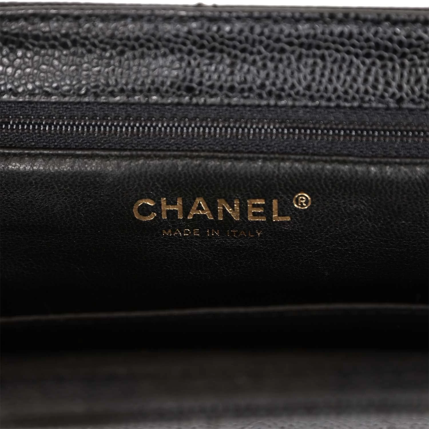 Vintage Chanel Wood Top Handle Bag Black Caviar Gold Hardware 10 Vintage Chanel Wood Top Handle Bag Black Caviar Gold Hardware - Image 8