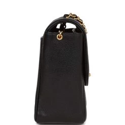 Vintage Chanel Medium Diana Flap Bag Black Caviar Gold Hardware 14 Vintage Chanel Medium Diana Flap Bag Black Caviar Gold Hardware -Online Bag Store C V 230330 2 04