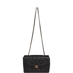 Vintage Chanel Medium Diana Flap Bag Black Caviar Gold Hardware 18 Vintage Chanel Medium Diana Flap Bag Black Caviar Gold Hardware -Online Bag Store C V 230330 2 07