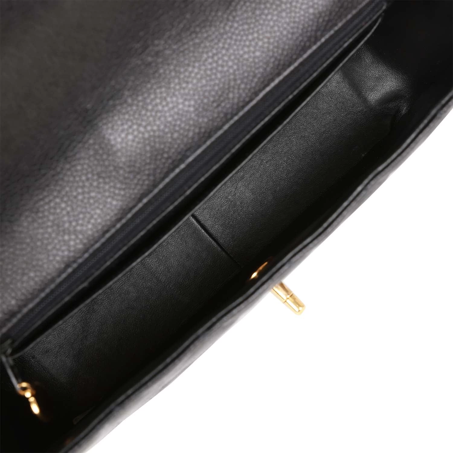 Vintage Chanel Medium Diana Flap Bag Black Caviar Gold Hardware 10 Vintage Chanel Medium Diana Flap Bag Black Caviar Gold Hardware - Image 8