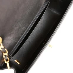 Vintage Chanel Small Diana Flap Bag Black Lambskin Gold Hardware -Online Bag Store C V 230421 1 08