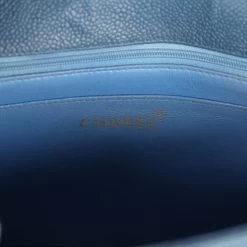 Vintage Chanel Medium Diana Flap Bag Blue Caviar Gold Hardware -Online Bag Store C V 230524 1 09