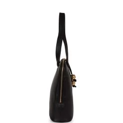 Vintage Chanel Timeless CC Dome Tote Black Lambskin Gold Hardware -Online Bag Store C V 230727 1 LK 05