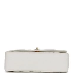 Vintage Chanel Medium Diana Flap Bag White Caviar Gold Hardware 17 Vintage Chanel Medium Diana Flap Bag White Caviar Gold Hardware -Online Bag Store C V 230811 2 06