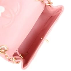 Vintage Chanel Mini Square Flap Pink Caviar Gold Hardware 19 Vintage Chanel Mini Square Flap Pink Caviar Gold Hardware -Online Bag Store C V 230914 3 08