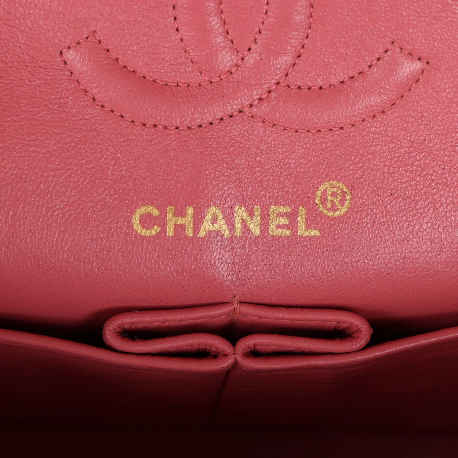 Vintage Chanel Small Classic Double Flap Bag Dark Pink Lambskin Gold Hardware 10 Vintage Chanel Small Classic Double Flap Bag Dark Pink Lambskin Gold Hardware - Image 8