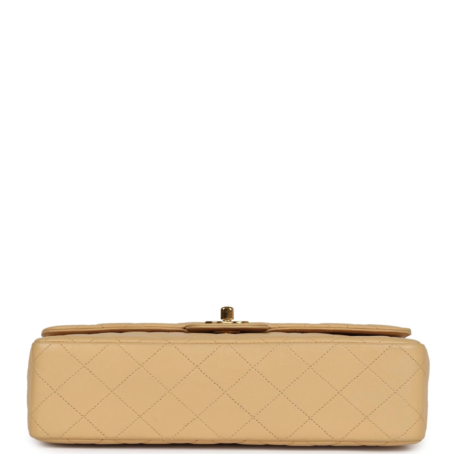 Vintage Chanel Kelly Parent Flap Bag Beige Lambskin Gold Hardware 8 Vintage Chanel Kelly Parent Flap Bag Beige Lambskin Gold Hardware - Image 6