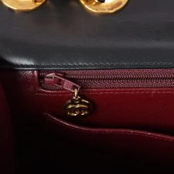 Vintage Chanel XL Jumbo Flap Bag Black Lambskin Gold Hardware 20 Vintage Chanel XL Jumbo Flap Bag Black Lambskin Gold Hardware -Online Bag Store C V 231205 1 15