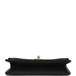 Vintage Chanel Vertical Border Flap Bag Black Linen And Lambskin Gold Hardware -Online Bag Store C V 231228 1 06