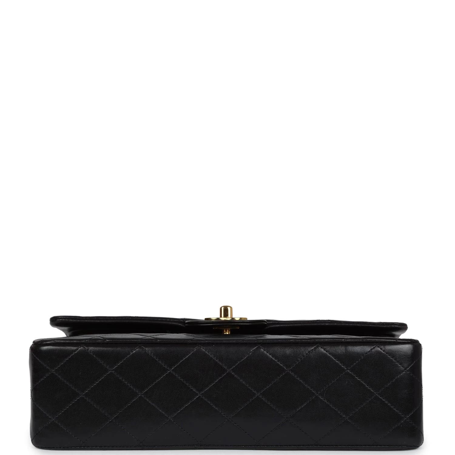 Vintage Chanel Medium Classic Double Flap Black Lambskin Gold Hardware 8 Vintage Chanel Medium Classic Double Flap Black Lambskin Gold Hardware - Image 6