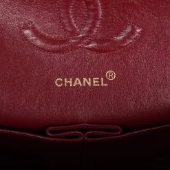 Vintage Chanel Medium Classic Double Flap Black Lambskin Gold Hardware 18 Vintage Chanel Medium Classic Double Flap Black Lambskin Gold Hardware -Online Bag Store C V 240228 1 JP 08