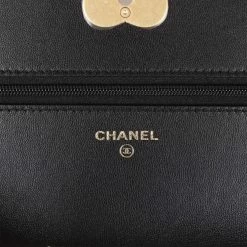 Chanel Heart Wallet On Chain WOC Black Lambskin Antique Gold Hardware 20 Chanel Heart Wallet On Chain WOC Black Lambskin Antique Gold Hardware -Online Bag Store C WOC 230316 1 08
