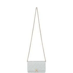 Chanel Heart Wallet On Chain WOC Light Blue Lambskin Aged Gold Hardware -Online Bag Store C WOC 230404 2 07