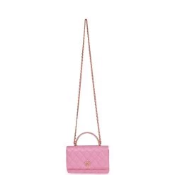 Chanel Wallet On Chain WOC Top Handle Pink Lambskin Gold Hardware -Online Bag Store C WOC 230615 1 07