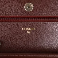 Chanel Wallet On Chain WOC Burgundy Caviar Light Gold Hardware -Online Bag Store C WOC 230623 2 09