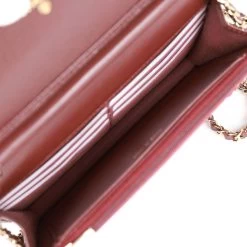 Chanel Wallet On Chain WOC Burgundy Caviar Light Gold Hardware -Online Bag Store C WOC 230623 2 11