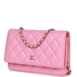 Chanel Wallet On Chain WOC Pink Lambskin Gold Hardware 16 Chanel Wallet On Chain WOC Pink Lambskin Gold Hardware -Online Bag Store C WOC 230628 1 03