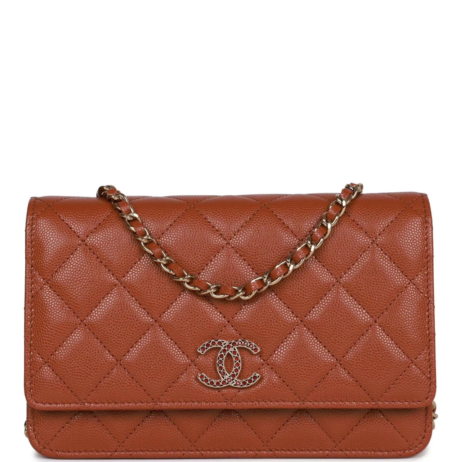 Chanel Wallet On Chain WOC Brown Caviar Gold Hardware 3 Chanel Wallet On Chain WOC Brown Caviar Gold Hardware