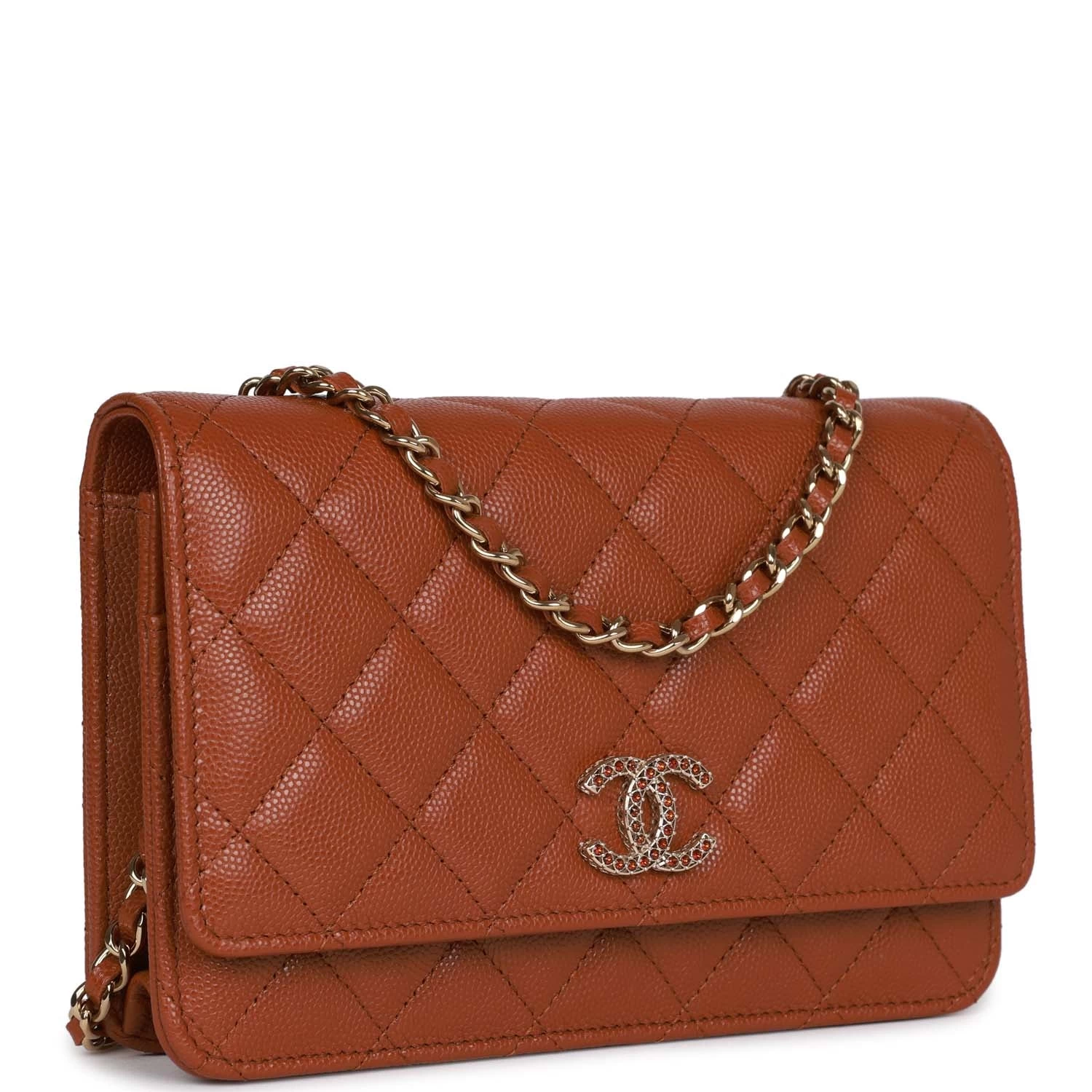 Chanel Wallet On Chain WOC Brown Caviar Gold Hardware 4 Chanel Wallet On Chain WOC Brown Caviar Gold Hardware - Image 2