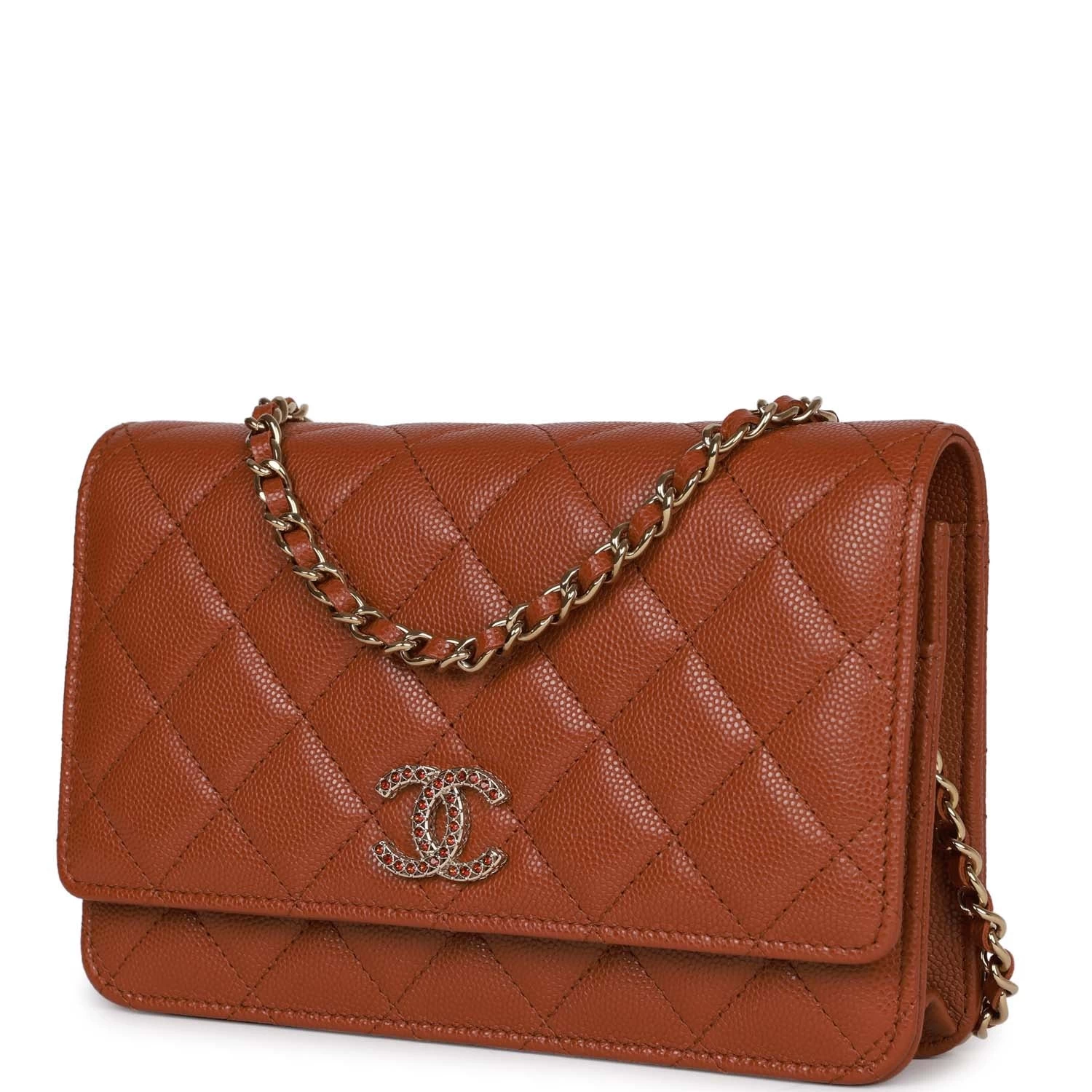 Chanel Wallet On Chain WOC Brown Caviar Gold Hardware 7 Chanel Wallet On Chain WOC Brown Caviar Gold Hardware - Image 5