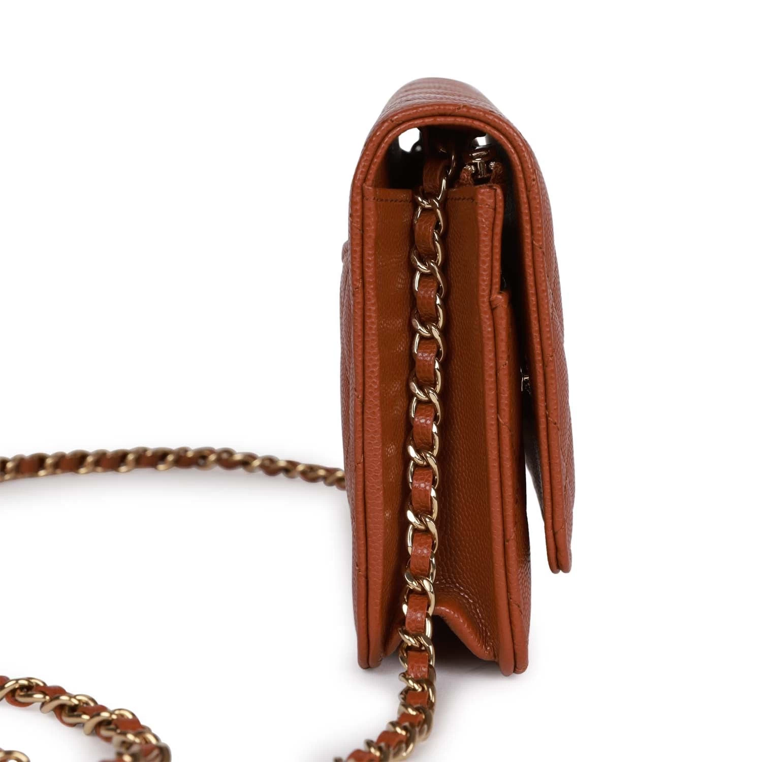 Chanel Wallet On Chain WOC Brown Caviar Gold Hardware 5 Chanel Wallet On Chain WOC Brown Caviar Gold Hardware - Image 3