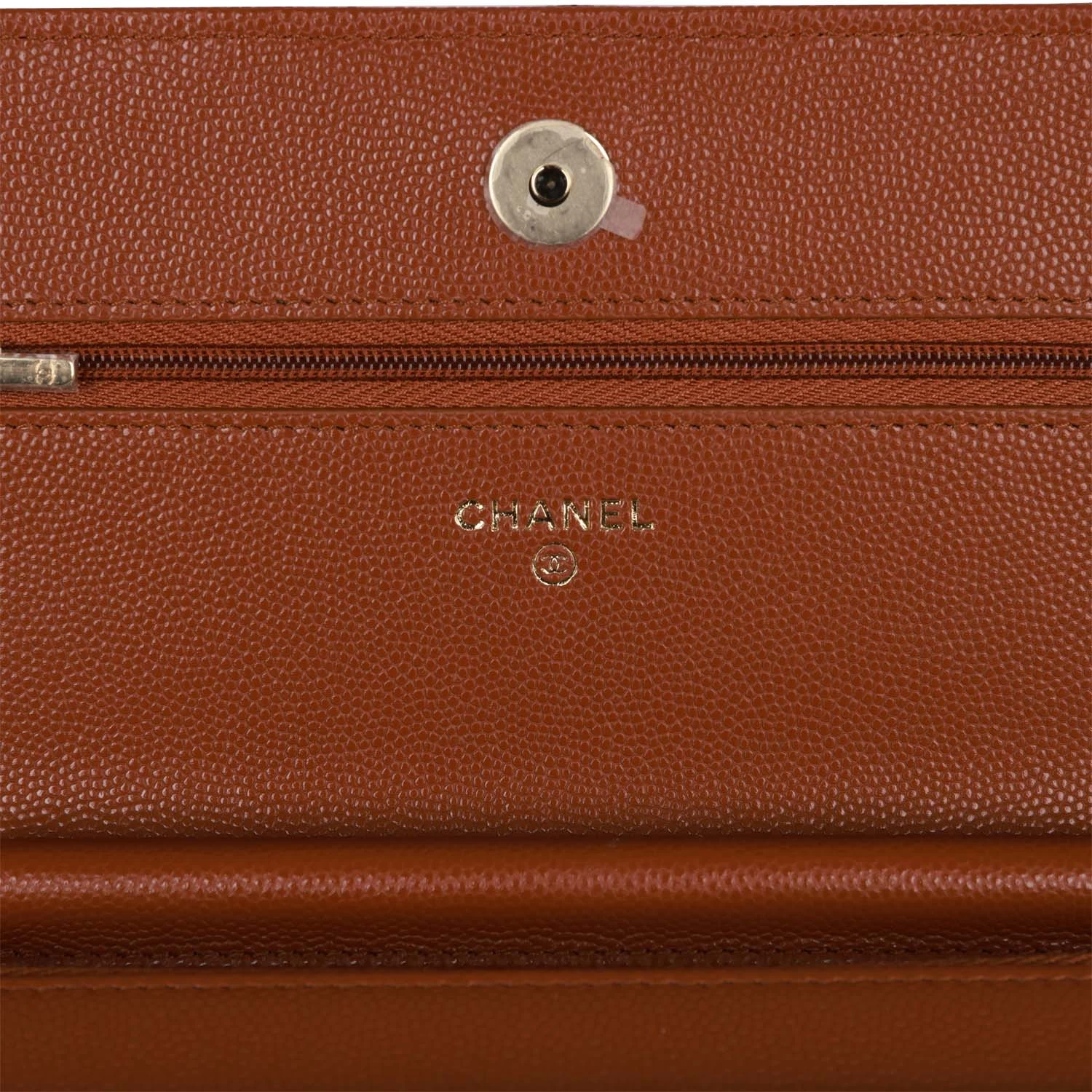 Chanel Wallet On Chain WOC Brown Caviar Gold Hardware 9 Chanel Wallet On Chain WOC Brown Caviar Gold Hardware - Image 7