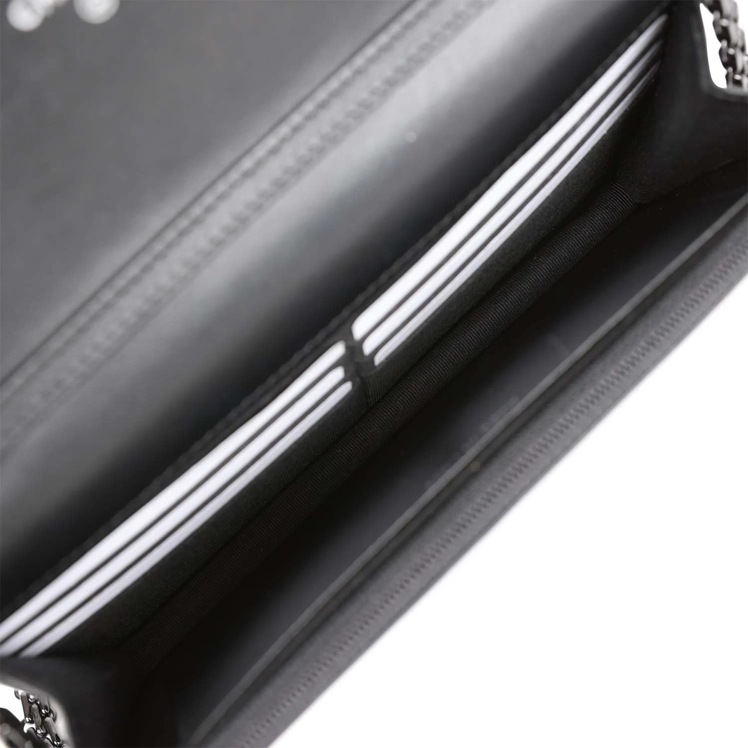 Chanel Reissue Wallet On Chain WOC So Black Aged Calfskin Black Hardware 10 Chanel Reissue Wallet On Chain WOC So Black Aged Calfskin Black Hardware - Image 8