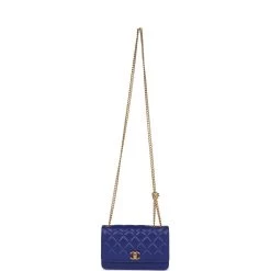 Chanel Wallet On Chain WOC Blue Lambskin Antique Gold Hardware -Online Bag Store C WOC 230718 1 07