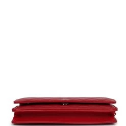Chanel Wallet On Chain WOC Red Lambskin Silver Hardware 18 Chanel Wallet On Chain WOC Red Lambskin Silver Hardware -Online Bag Store C WOC 230810 1 06