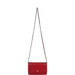 Chanel Wallet On Chain WOC Red Lambskin Silver Hardware 19 Chanel Wallet On Chain WOC Red Lambskin Silver Hardware -Online Bag Store C WOC 230810 1 07