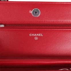 Chanel Wallet On Chain WOC Red Lambskin Silver Hardware 20 Chanel Wallet On Chain WOC Red Lambskin Silver Hardware -Online Bag Store C WOC 230810 1 08
