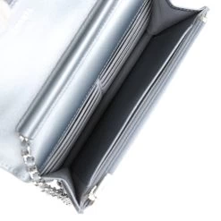 Chanel Wallet On Chain WOC Silver Metallic Lambskin Silver Hardware -Online Bag Store C WOC 231019 1 08