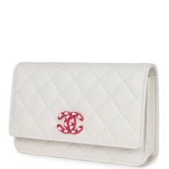 Chanel Wallet On Chain WOC White Caviar Pink And Silver Hardware -Online Bag Store C WOC 231115 1 03