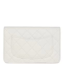 Chanel Wallet On Chain WOC White Caviar Pink And Silver Hardware -Online Bag Store C WOC 231115 1 05