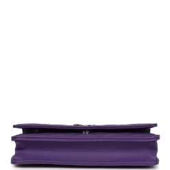 Chanel Wallet On Chain WOC Purple Lambskin Silver Hardware -Online Bag Store C WOC 231115 2 06