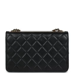 Chanel Trendy CC Wallet On Chain WOC Black Lambskin Gold Hardware -Online Bag Store C WOC 231229 1 JD 05