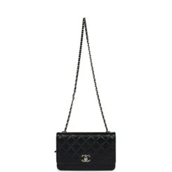 Chanel Trendy CC Wallet On Chain WOC Black Lambskin Gold Hardware -Online Bag Store C WOC 231229 1 JD 07
