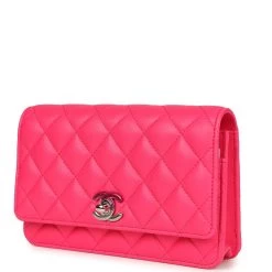 Chanel Wallet On Chain WOC Hot Pink Lambskin Ombre Mixed Metal Hardware -Online Bag Store C WOC 240102 1 03