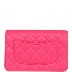 Chanel Wallet On Chain WOC Hot Pink Lambskin Ombre Mixed Metal Hardware -Online Bag Store C WOC 240102 1 05