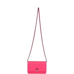 Chanel Wallet On Chain WOC Hot Pink Lambskin Ombre Mixed Metal Hardware -Online Bag Store C WOC 240102 1 07