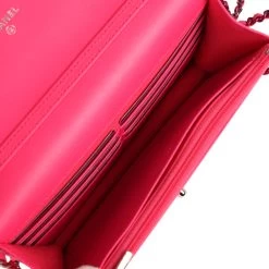 Chanel Wallet On Chain WOC Hot Pink Lambskin Ombre Mixed Metal Hardware -Online Bag Store C WOC 240102 1 09