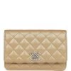 Chanel Wallet On Chain WOC Beige Iridescent Caviar Silver Hardware -Online Bag Store C WOC 240103 1 01