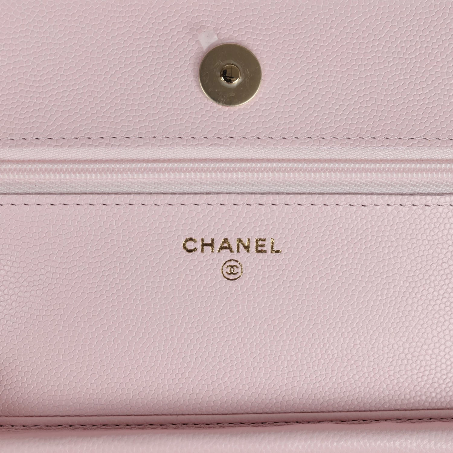 Chanel Classic Wallet On Chain WOC Light Pink Caviar Gold Hardware 10 Chanel Classic Wallet On Chain WOC Light Pink Caviar Gold Hardware - Image 8