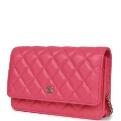 Chanel Wallet On Chain WOC Hot Pink Caviar Gold Metal Hardware -Online Bag Store C WOC 240105 1 CS 03